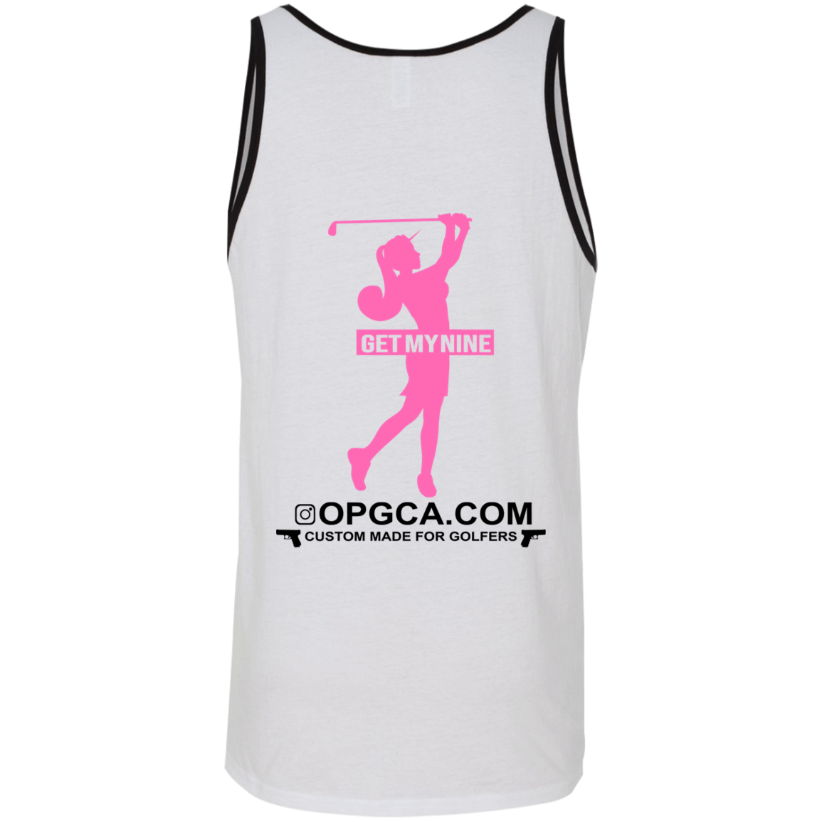 OPG Custom Design #16. Get My Nine. Female Version. 2 Tone Tank 100% Combed and Ringspun Cotton