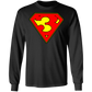 The GHOATS Custom Design. #38 Super 3. APA League. Long Sleeve Cotton T-Shirt