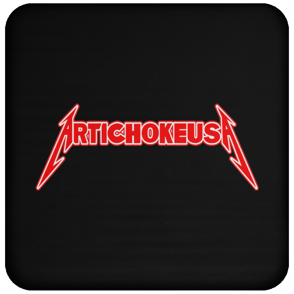 ArtichokeUSA Custom Design. Metallica Style Logo. Let's Make One For Your Project. Coaster