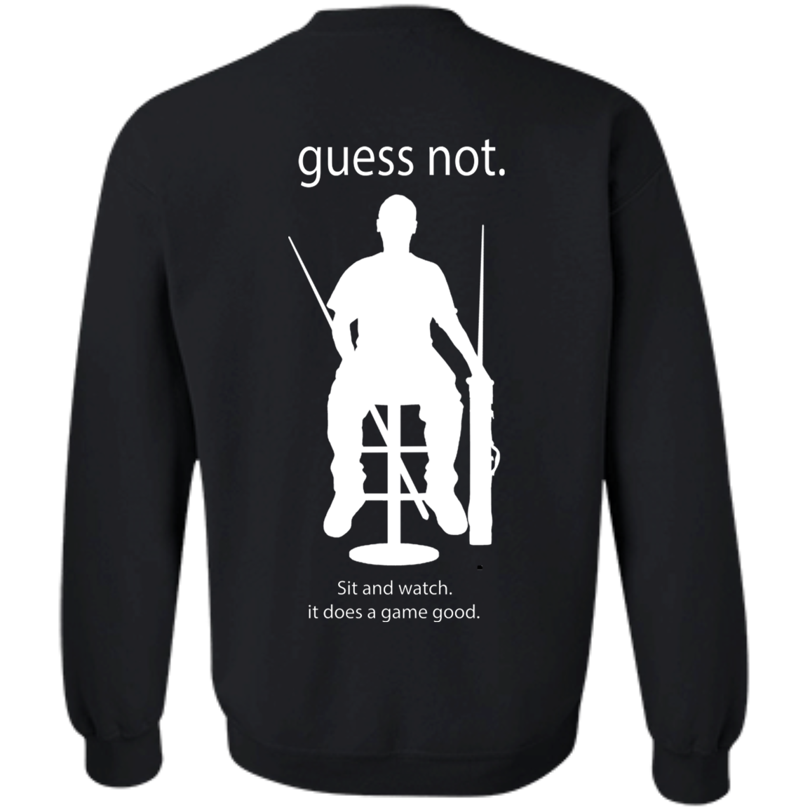 The GHOATS Custom Design. #40 Got Game? / Guess Not. Crewneck Pullover Sweatshirt