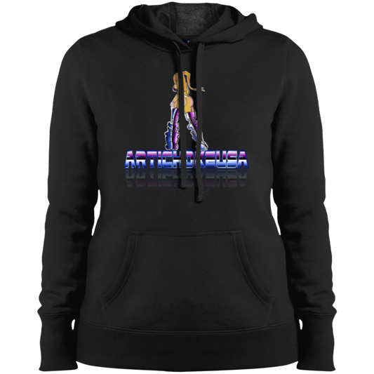 ArtichokeUSA Character and Font design. Let's Create Your Own Team Design Today. Dama de Croma. Ladies' Pullover Hooded Sweatshirt