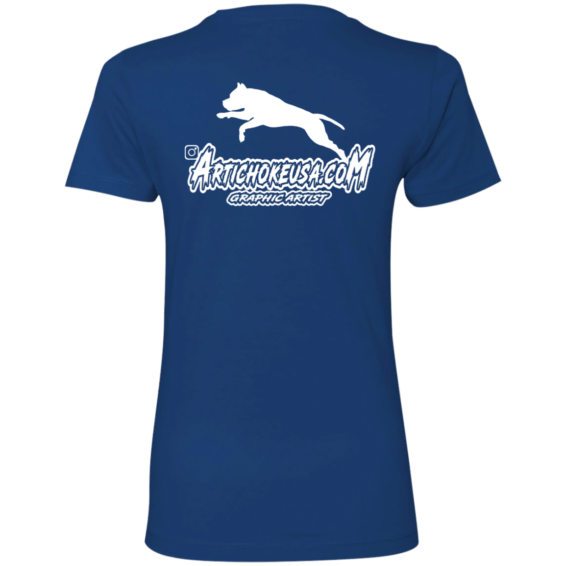 ArtichokeUSA Custom Design. Ruffing the Passer. Pitbull Edition. Male Version. Ladies' Boyfriend T-Shirt