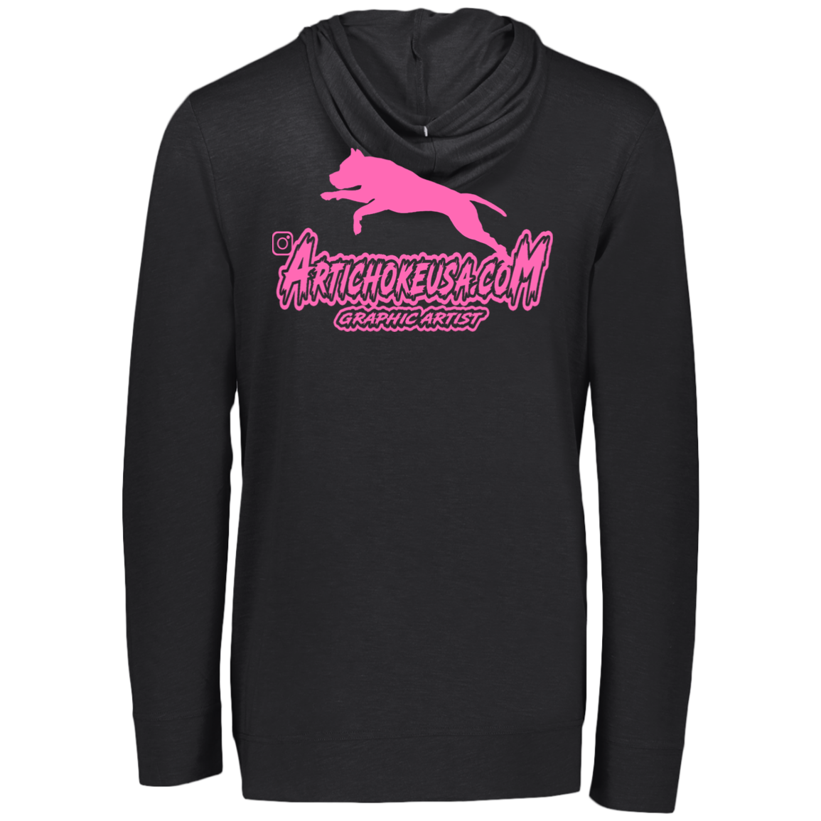 ArtichokeUSA Custom Design. Ruffing the Passer. Pitbull Edition. Female Version. Eco Triblend T-Shirt Hoodie