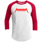 ArtichokeUSA Custom Design. Metallica Style Logo. Let's Make One For Your Project. Men's 3/4 Raglan Sleeve Shirt