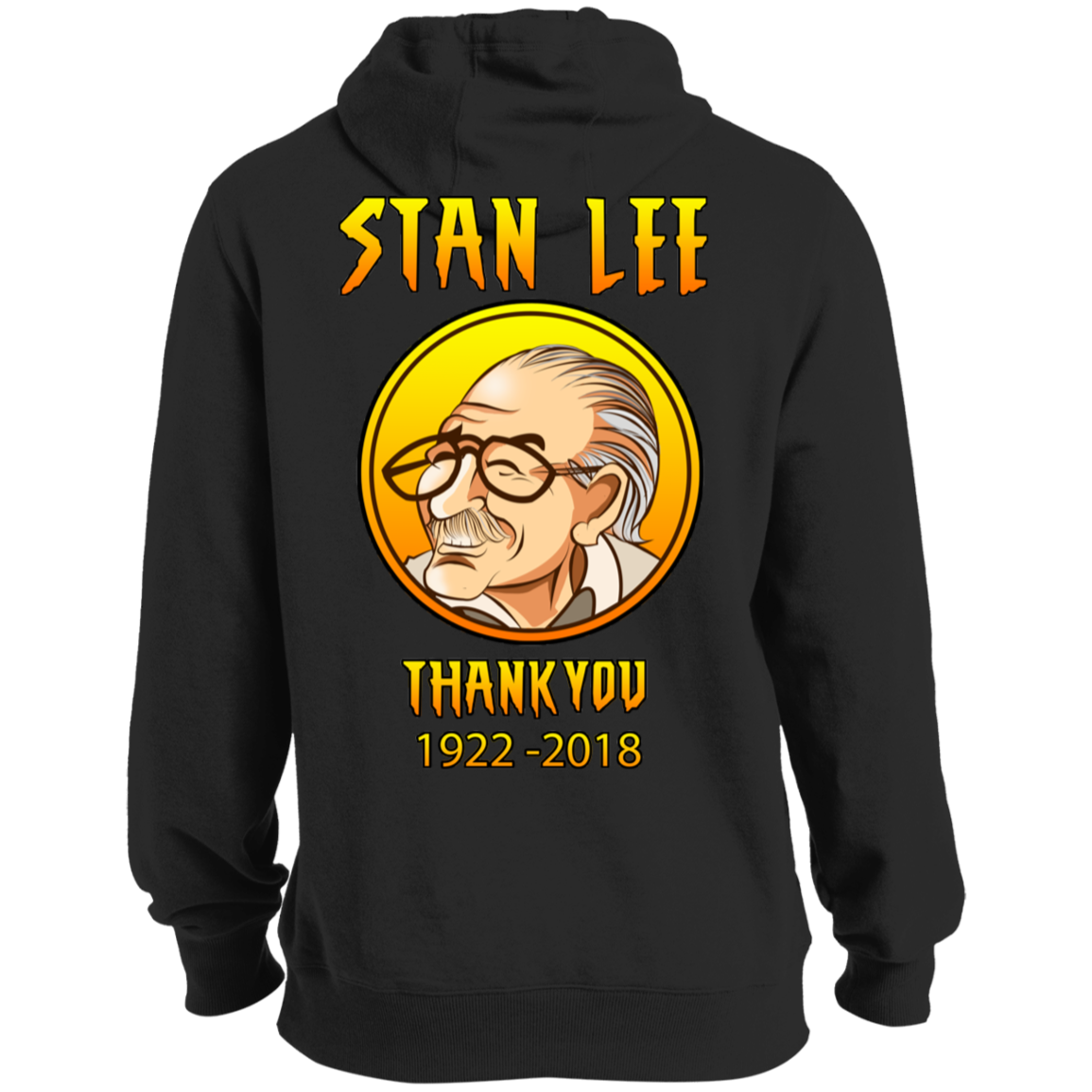 ArtichokeUSA Character and Font design. Stan Lee Thank You Fan Art. Let's Create Your Own Design Today. Tall Pullover Hoodie