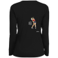 OPG Custom Design #9. Drive it. Chip it. One Putt Golf It. Golf So. Cal. Ladies' Moisture-Wicking Long Sleeve V-Neck Tee
