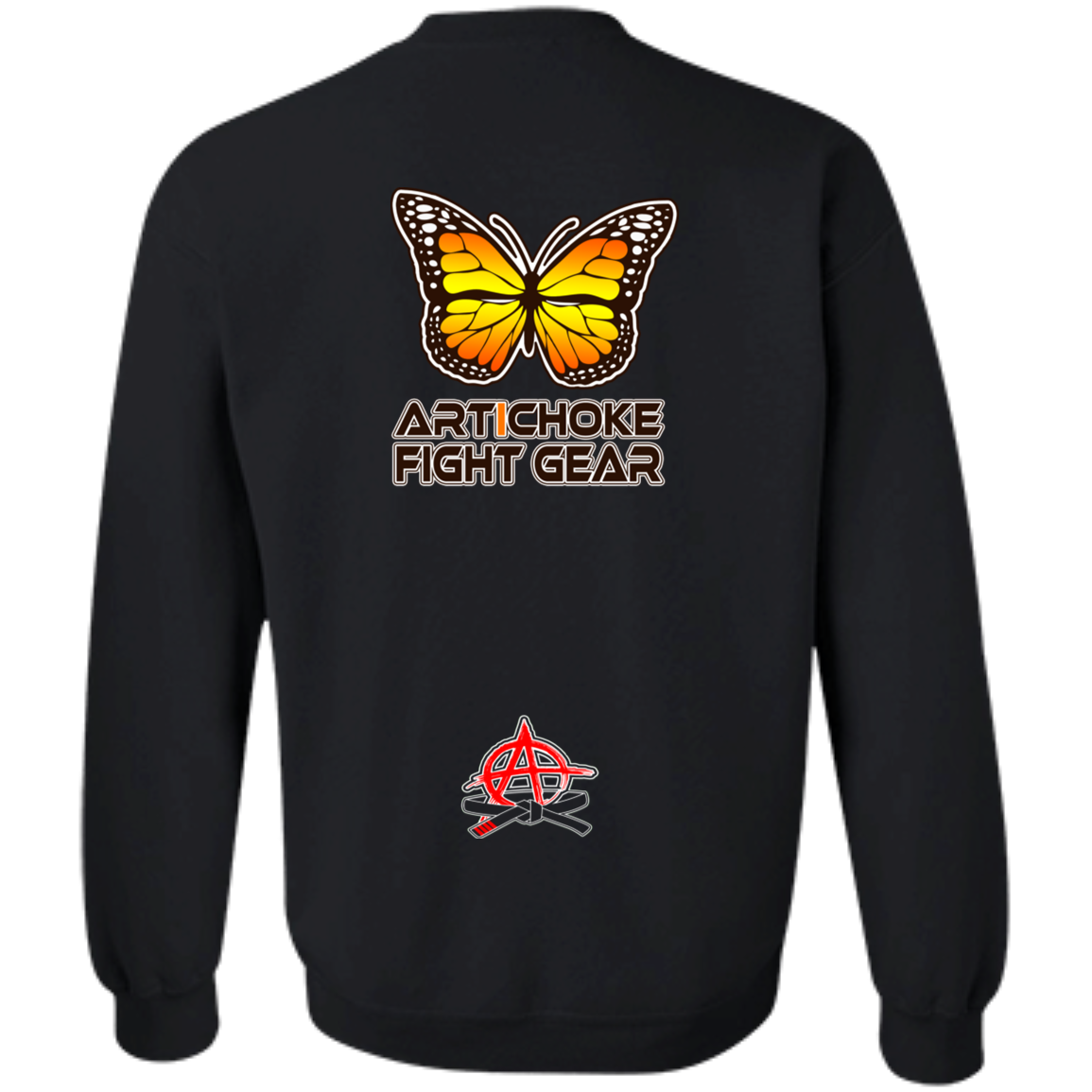 Artichoke Fight Gear Custom Design #7. Lepidopterology: The study of butterflies and moths. Butterfly Guard. It's a Jiu Jitsu Thing. Crewneck Sweatshirt