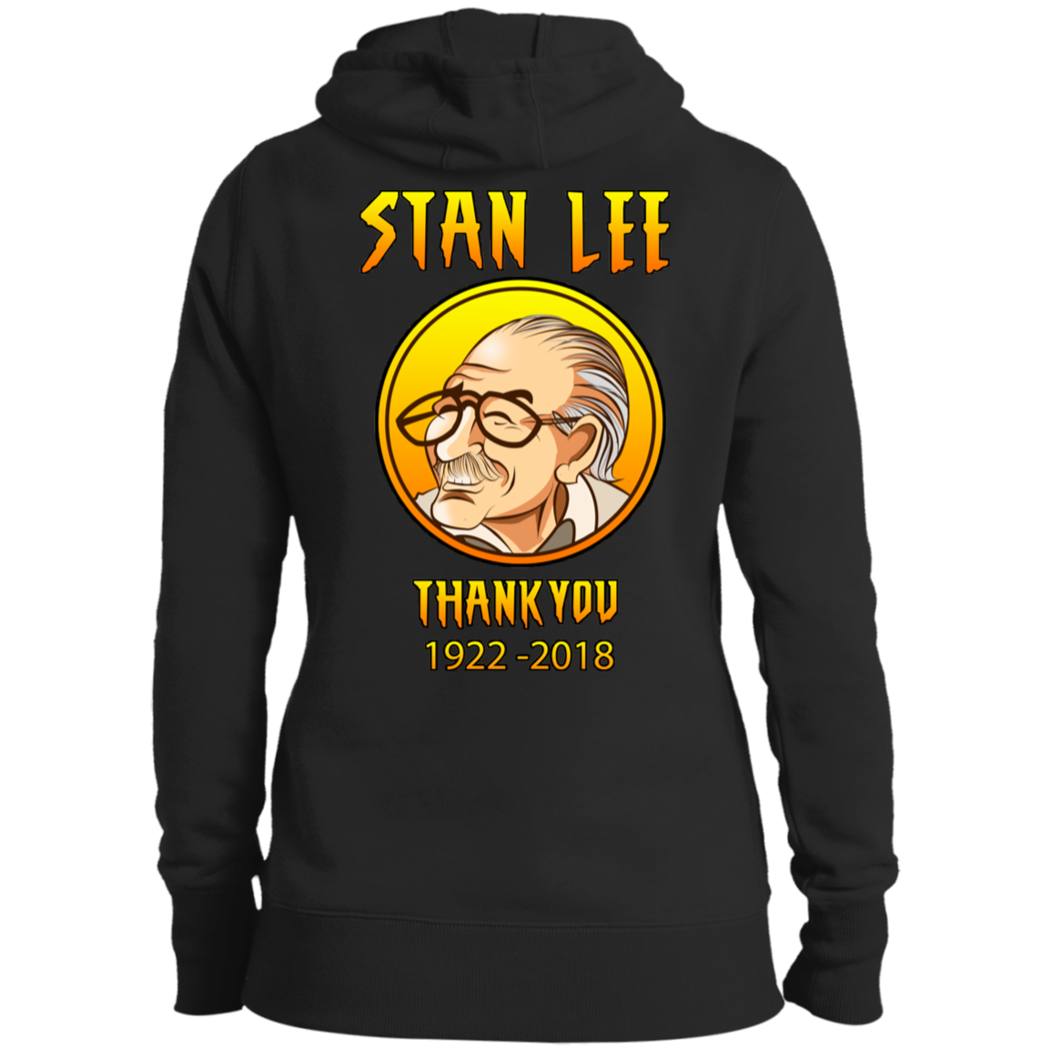 ArtichokeUSA Character and Font design. Stan Lee Thank You Fan Art. Let's Create Your Own Design Today. Ladies' Pullover Hooded Sweatshirt