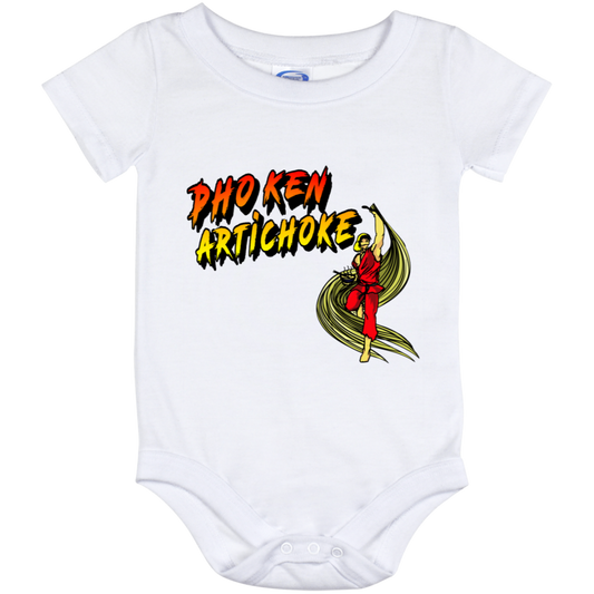 ArtichokeUSA Custom Design. Pho Ken Artichoke. Street Fighter Parody. Gaming. Baby Onesie 12 Month