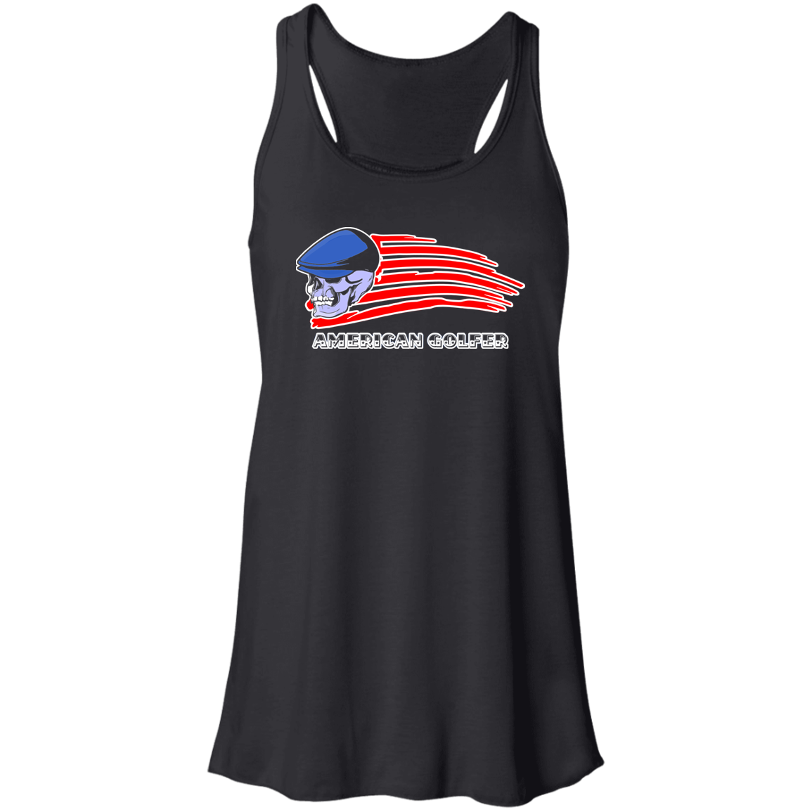 OPG Custom Design #12. Golf America. Male Edition. Flowy Racerback Tank