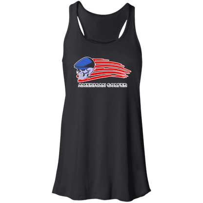 OPG Custom Design #12. Golf America. Male Edition. Flowy Racerback Tank