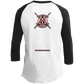 The GHOATS Custom Design #9. Ying Yang. Pool Love Peace. Youth 3/4 Raglan Sleeve Shirt
