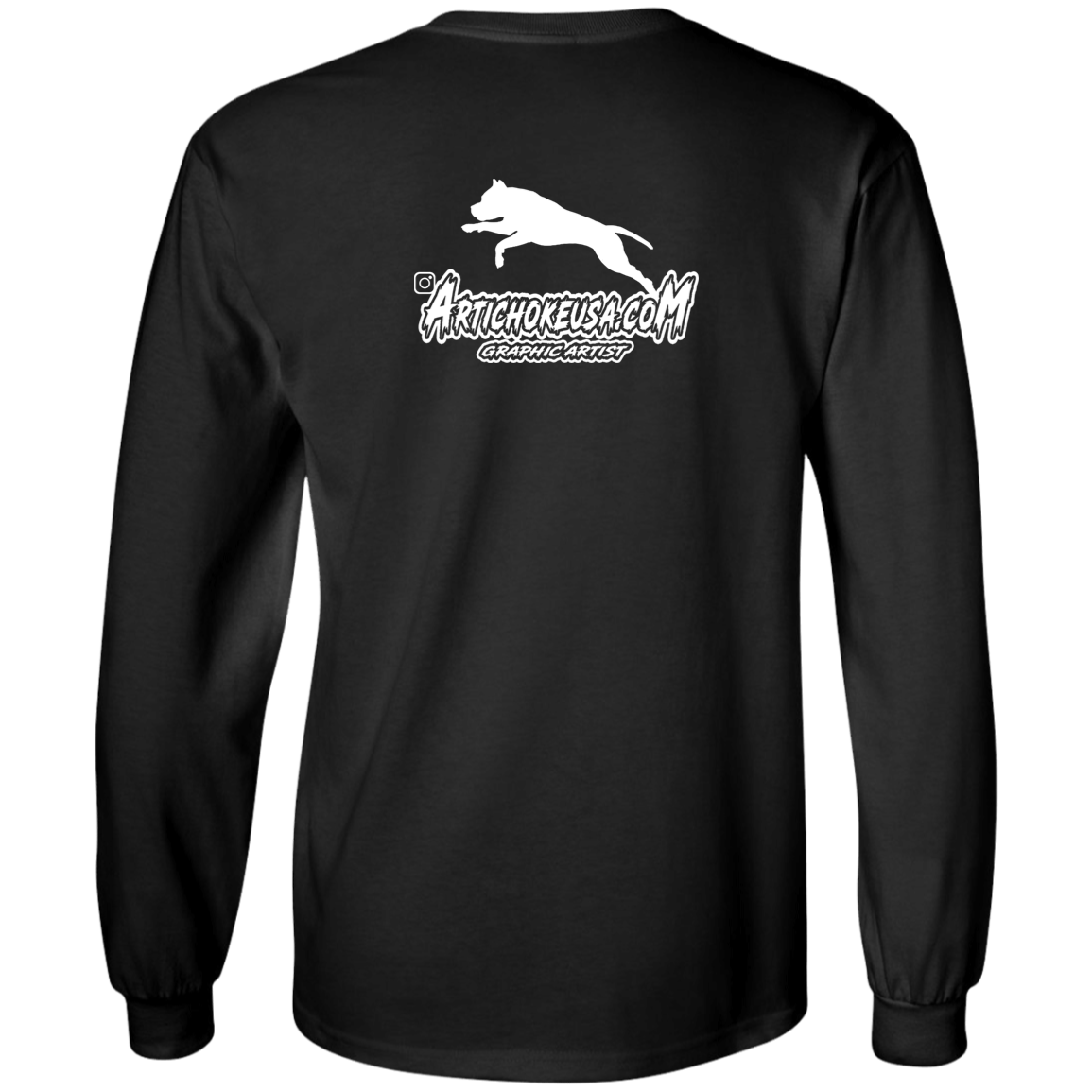 ArtichokeUSA Custom Design. Ruffing the Passer. Pitbull Edition. Male Version. Youth LS T-Shirt