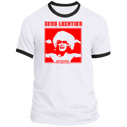 Artichoke Fight Gear Custom Design #17. SEND LOCATION. Ringer Tee