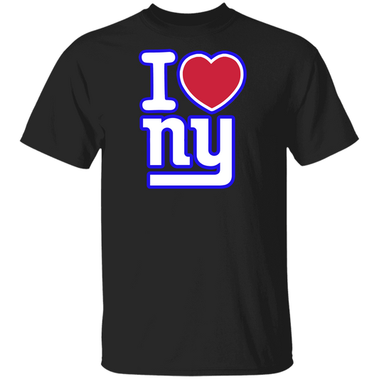 ArtichokeUSA Custom Design. I heart New York Giants. NY Giants Football Fan Art. Youth 5.3 oz 100% Cotton T-Shirt