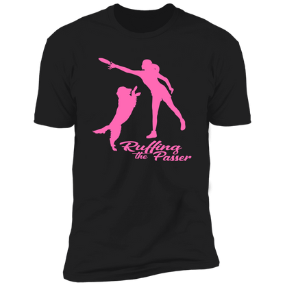 ArtichokeUSA Custom Design. Ruffing the Passer. Labrador Edition. Female Version. Premium Short Sleeve T-Shirt