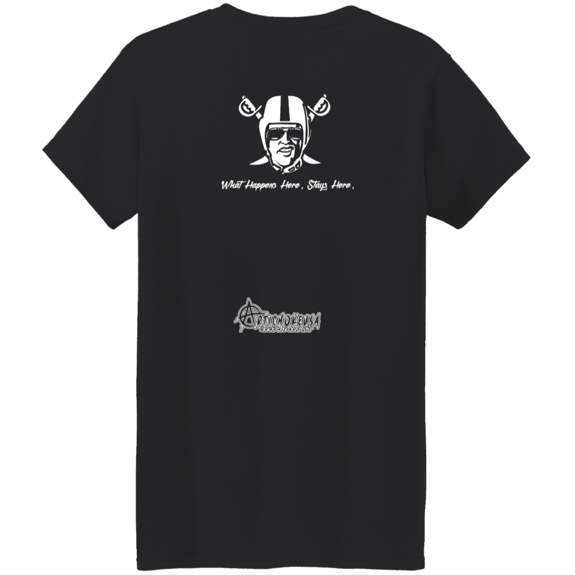 ArtichokeUSA Custom Design. Las Vegas Raiders. Las Vegas / Elvis Presley Parody Fan Art. Let's Create Your Own Team Design Today. Ladies' 5.3 oz. T-Shirt