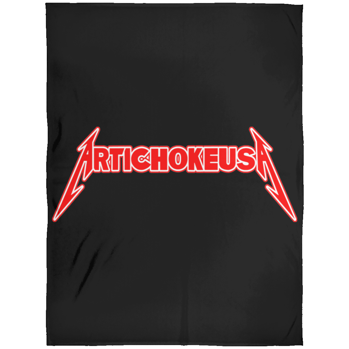 ArtichokeUSA Custom Design. Metallica Style Logo. Let's Make One For Your Project. Fleece Blanket 60x80