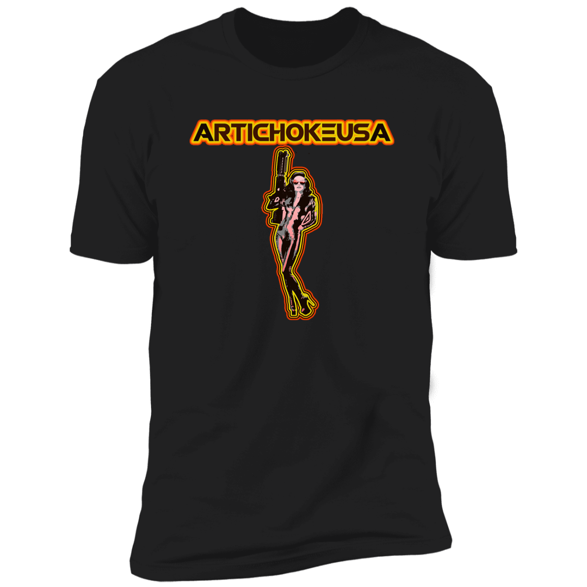 ArtichokeUSA Character and Font design. Let's Create Your Own Team Design Today. Mary Boom Boom. Men's Premium Short Sleeve T-Shirt