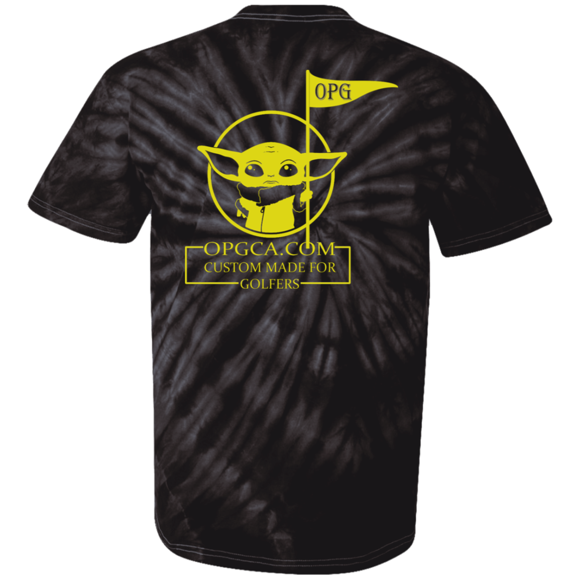 OPG Custom Design #21. May the course be with you. Star Wars Parody and Fan Art. Youth Tie-Dye T-Shirt