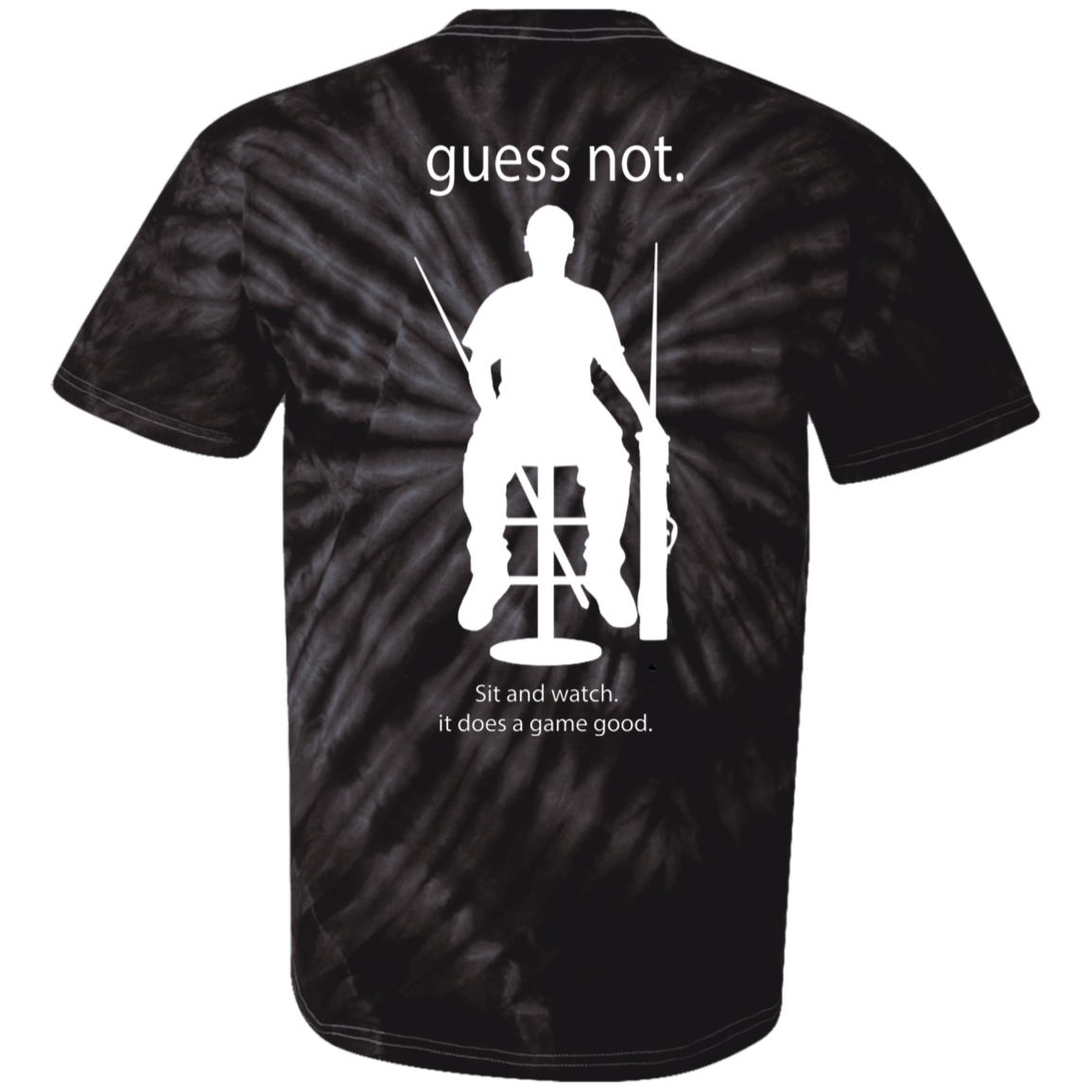 The GHOATS Custom Design. #40 Got Game? / Guess Not. 100% Cotton Tie Dye T-Shirt