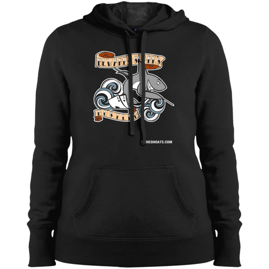 The GHOATS Custom Design #3. Beware of Sharks. Pool/Card Shark. Ladies' Soft Style Hoodie