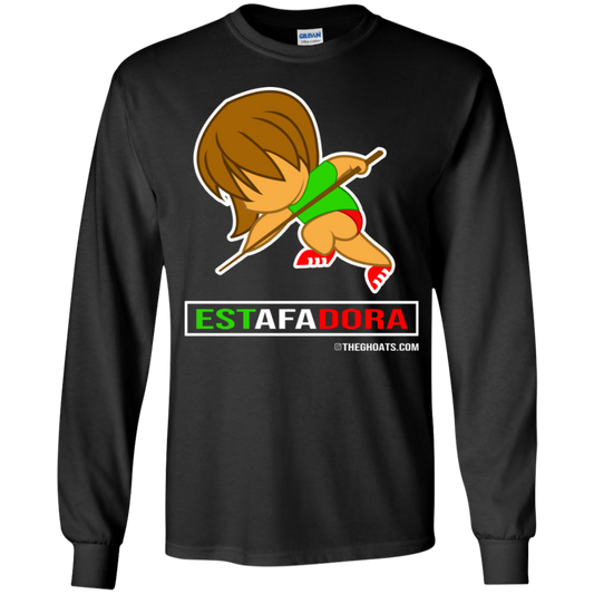 The GHOATS Custom Design. #30 Estafadora. (Spanish translation for Female Hustler). Youth LS T-Shirt