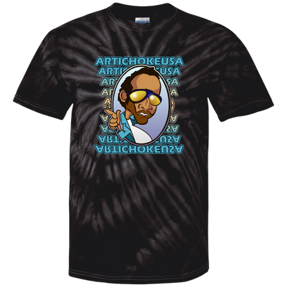 ArtichokeUSA Character and Font design. Let's Create Your Own Team Design Today. My first client Charles. Youth Tie Dye T-Shirt