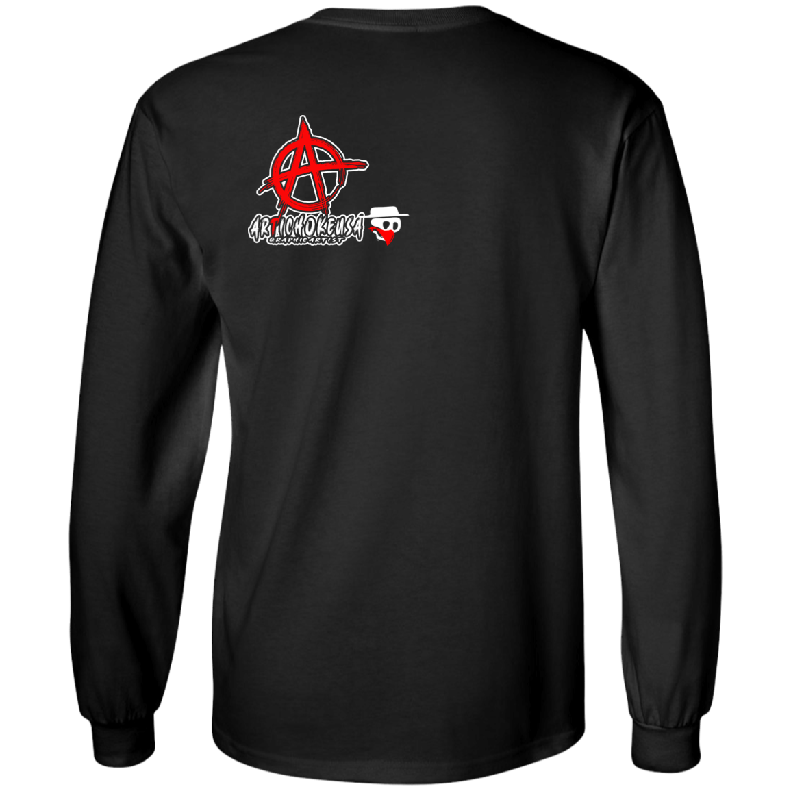 ArtichokeUSA Custom Design. Social Distancing. Social Distortion Parody. 100% Cotton Long Sleeve T-Shirt