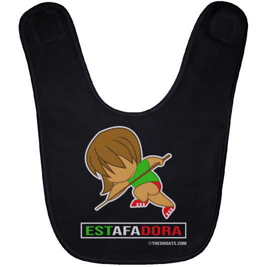 The GHOATS Custom Design. #30 Estafadora. (Spanish translation for Female Hustler). Baby Bib