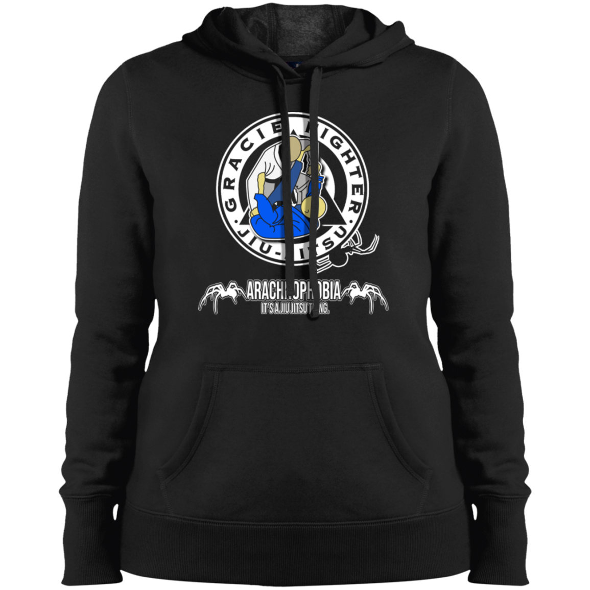 Artichoke Fight Gear Custom Design #1. Arachnophobia. Spider Guard. It's A Jiu Jitsu Thing. Ladies' Ultra Soft Hoodie