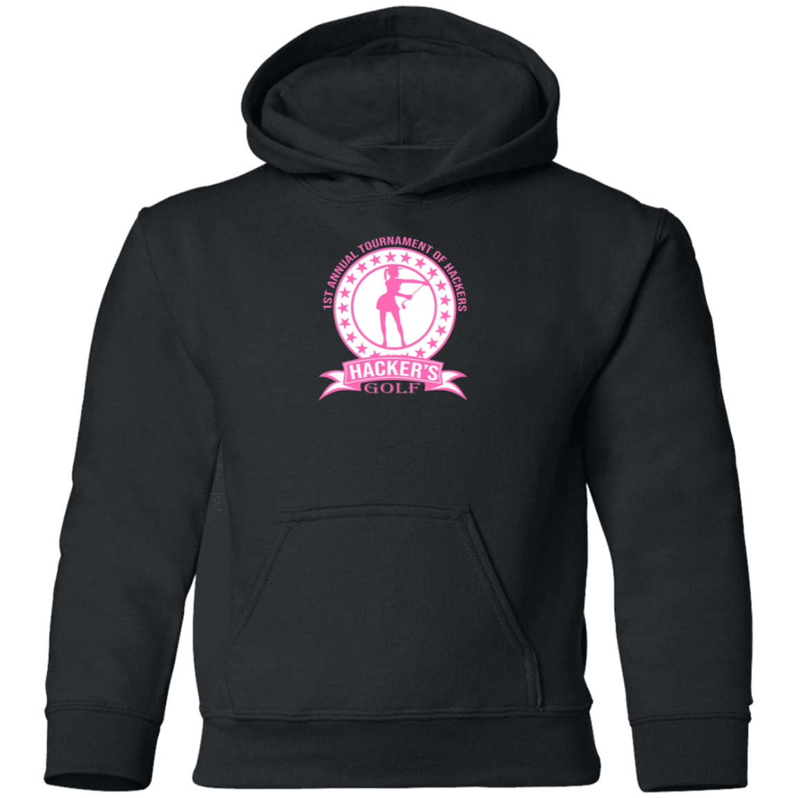 ZZZ#20 OPG Custom Design. 1st Annual Hackers Golf Tournament. Ladies Edition. Youth Pullover Hoodie
