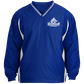 Embroidered Tipped V-Neck Windshirt