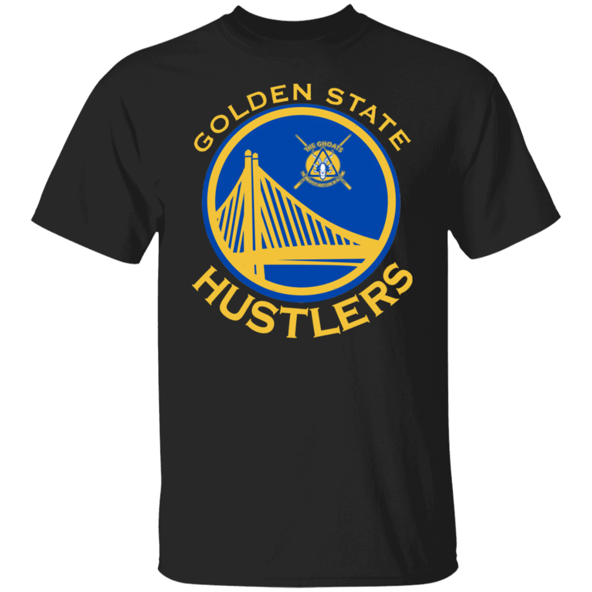 The GHOATS Custom Design. #12 GOLDEN STATE HUSTLERS. Basic Cotton T-Shirt