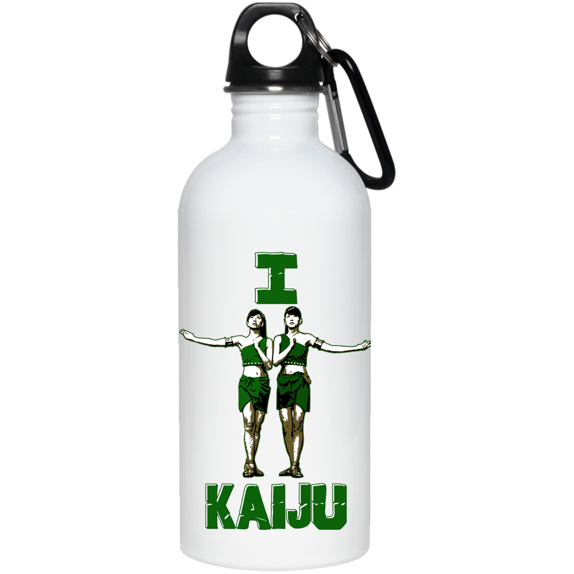 ArtichokeUSA Custom Design. I Heart Kaiju. Fan Art. 20 oz. Stainless Steel Water Bottle