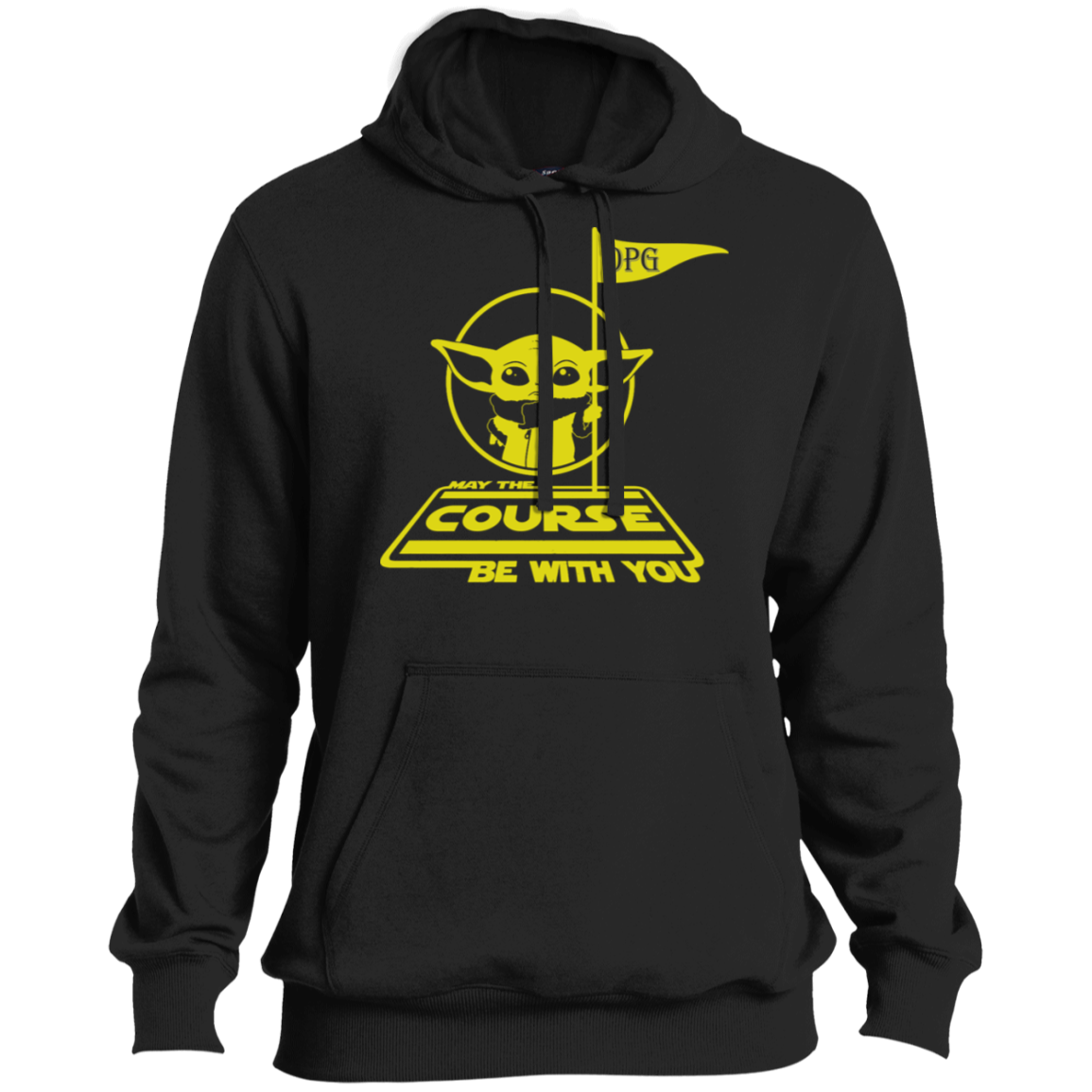 OPG Custom Design #21. May the course be with you. Star Wars Parody and Fan Art. Soft Style Pullover Hoodie