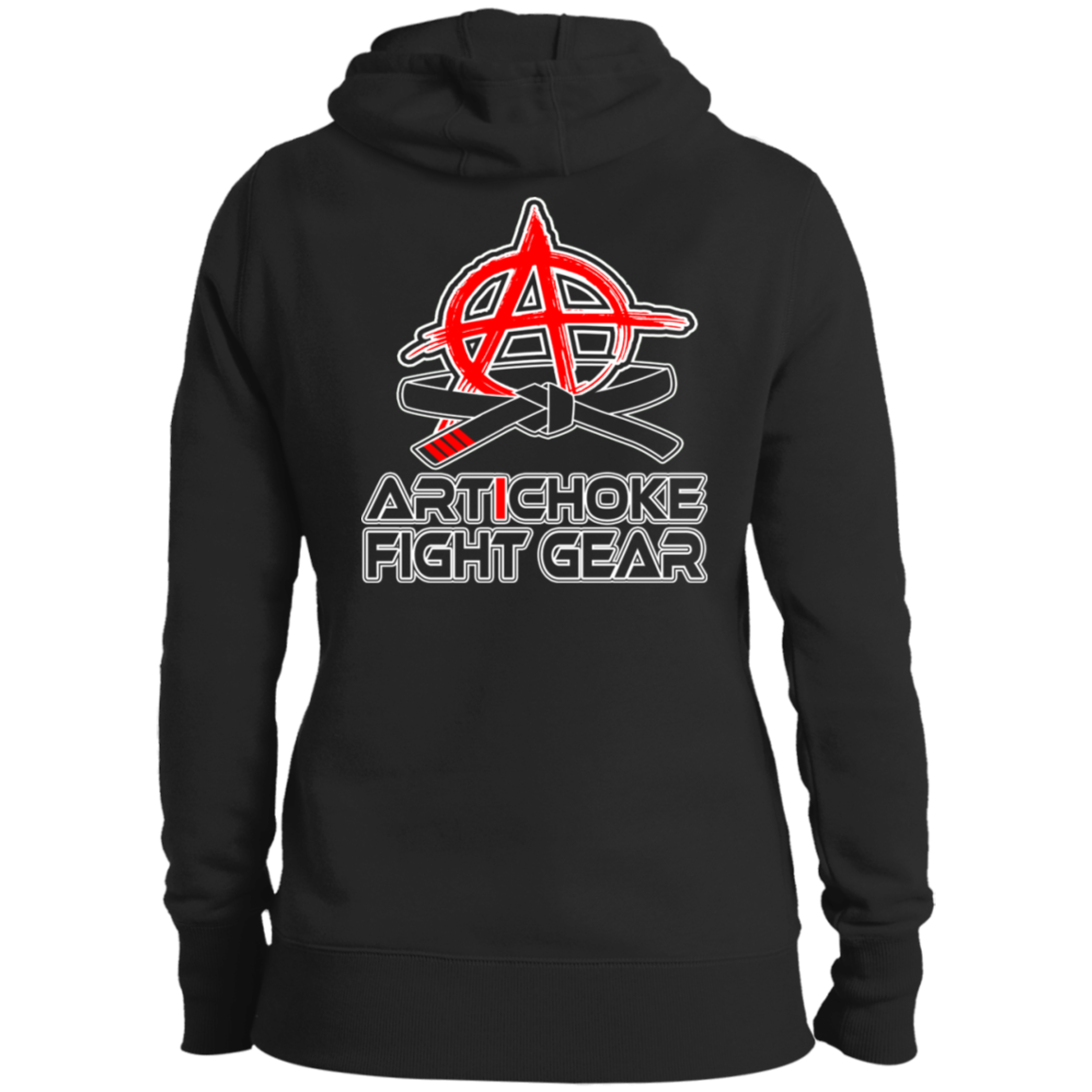 Artichoke Fight Gear Custom Design #16. Sticks And Stones May Break My Bones But Words Can Get You Choked Out. Gracie Fighter. BJJ. Ladies' Ultra Soft Hoodie