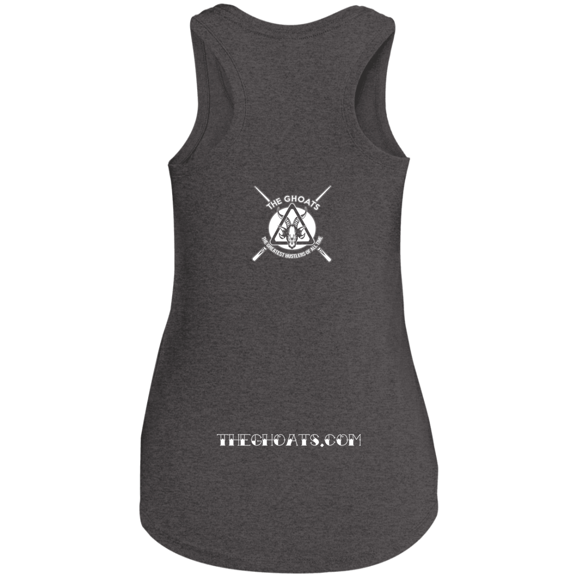 The GHOATS Custom Design. #28 Rack Em' (Ladies only). Ladies' Perfect Tri Racerback Tank