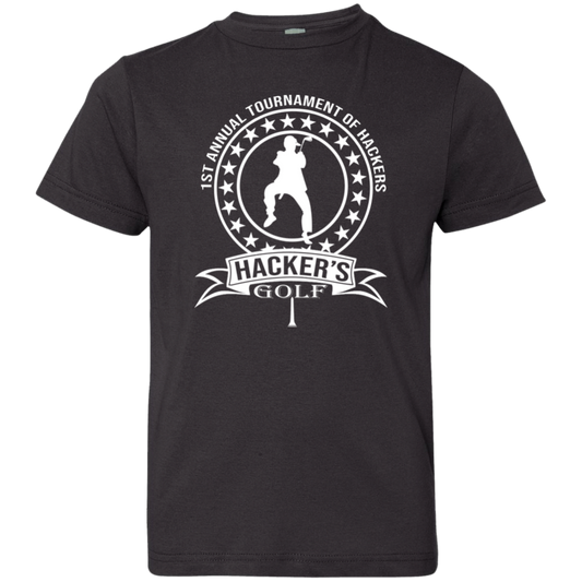 OPG Custom Design #20. 1st Annual Hackers Golf Tournament. Youth Jersey T-Shirt
