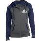 Embroidered Ladies' Moisture Wick Full-Zip Hooded Jacket