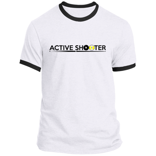 The GHOATS Custom Design #1. Active Shooter. Ringer Tee