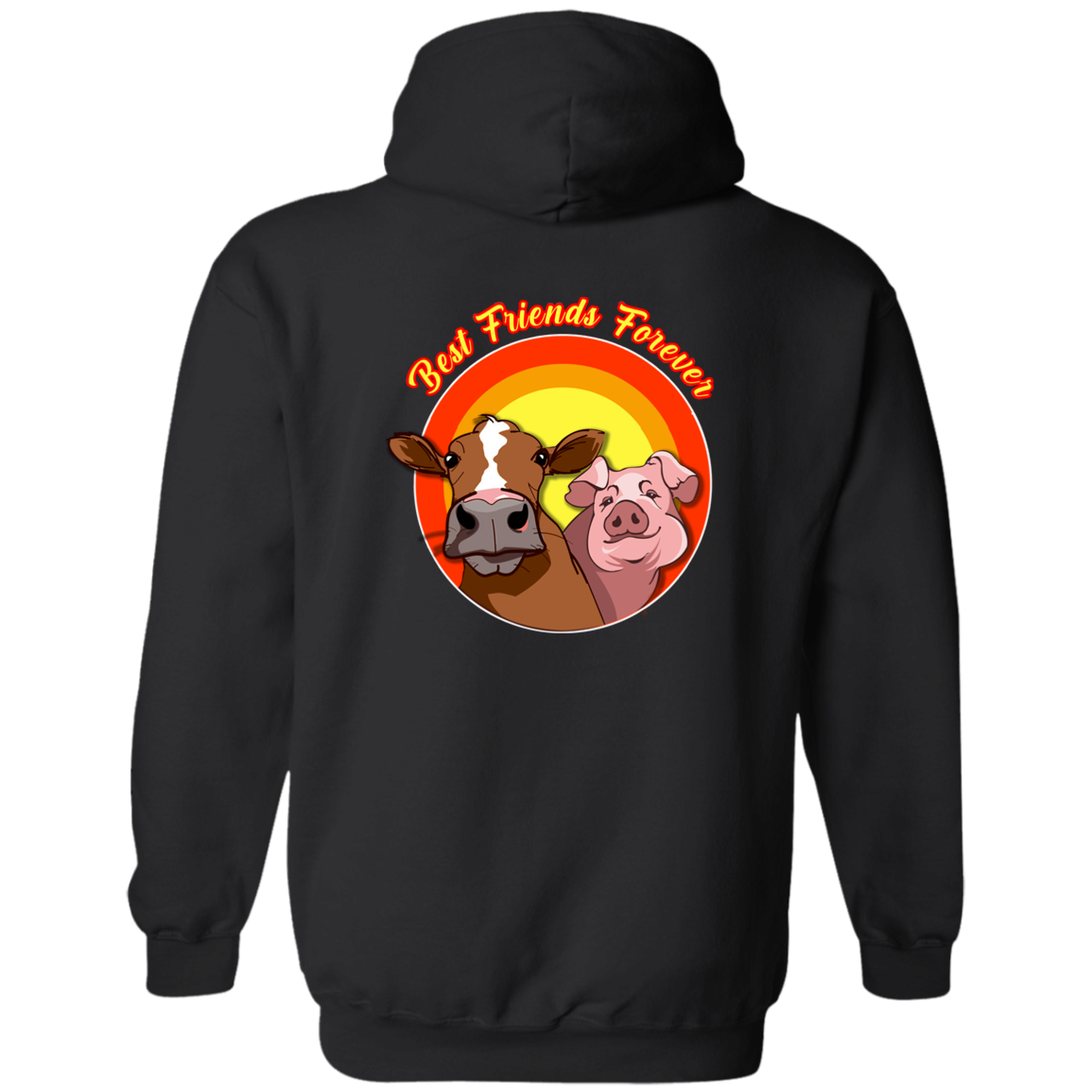 ArtichokeUSA Custom Design. Best Friends Forever. Bacon Cheese Burger. Zip Up Hooded Sweatshirt