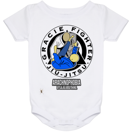 Artichoke Fight Gear Custom Design #1. Arachnophobia: Fear of Spiders. Spider Guard. It's a Jiu Jitsu Thing. Baby Onesie 24 Month