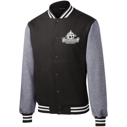 Embroidered Fleece Letterman Jacket