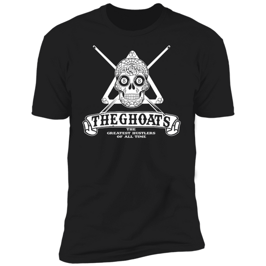 The GHOATS Custom Design #37. Sugar Skull Pool Theme. Premium Short Sleeve T-Shirt