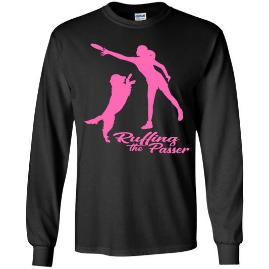 ArtichokeUSA Custom Design. Ruffing the Passer. Labrador Edition. Female Version. Youth LS T-Shirt