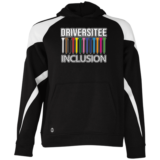 ZZZ#06 OPG Custom Design. DRIVER-SITEE & INCLUSION. Youth Athletic Colorblock Fleece Hoodie