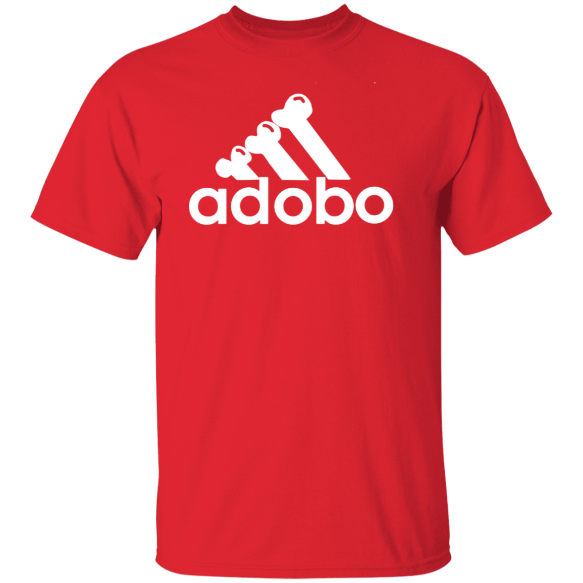 ArtichokeUSA Custom Design. Adobo. Adidas Parody. 5.3 oz. T-Shirt