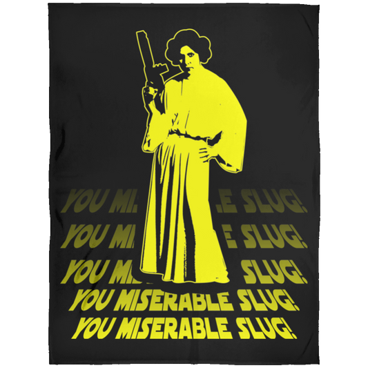 ArtichokeUSA Custom Design. You Miserable Slug. Carrie Fisher Tribute. Star Wars / Blues Brothers Fan Art. Parody. Fleece Blanket 60x80