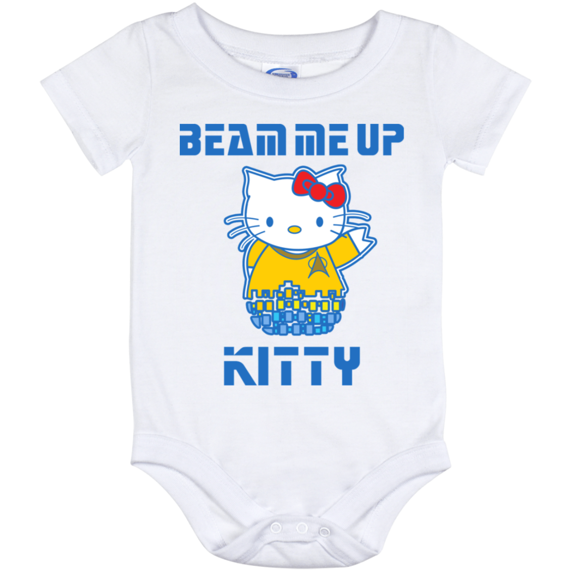 ArtichokeUSA Custom Design. Beam Me Up Kitty. Fan Art / Parody. Baby Onesie 12 Month